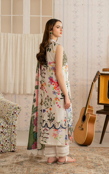 Asifa & Nabeel Premium Lawn  Suit