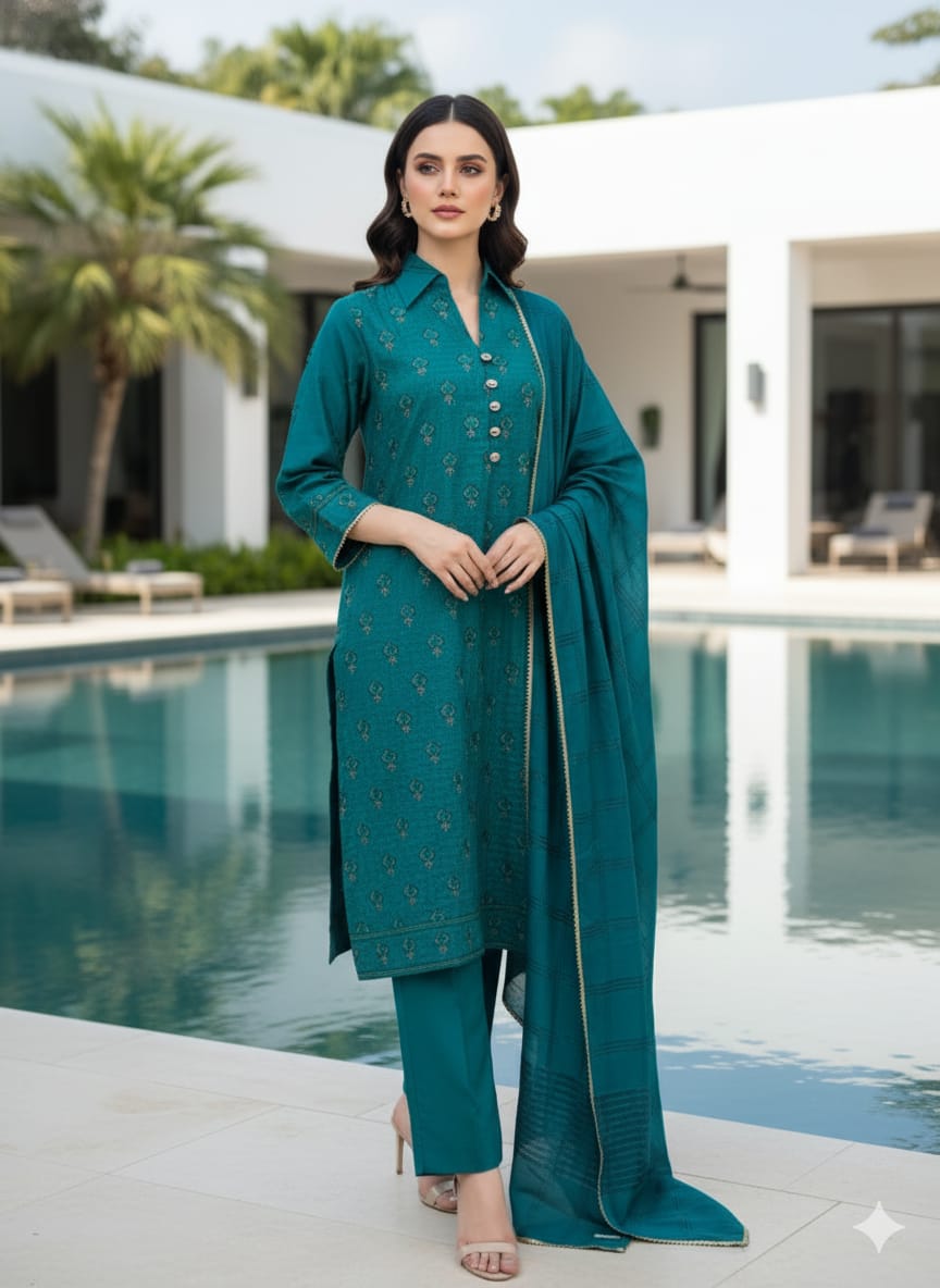 Luxury Embroidered Lawn Ready To Ship