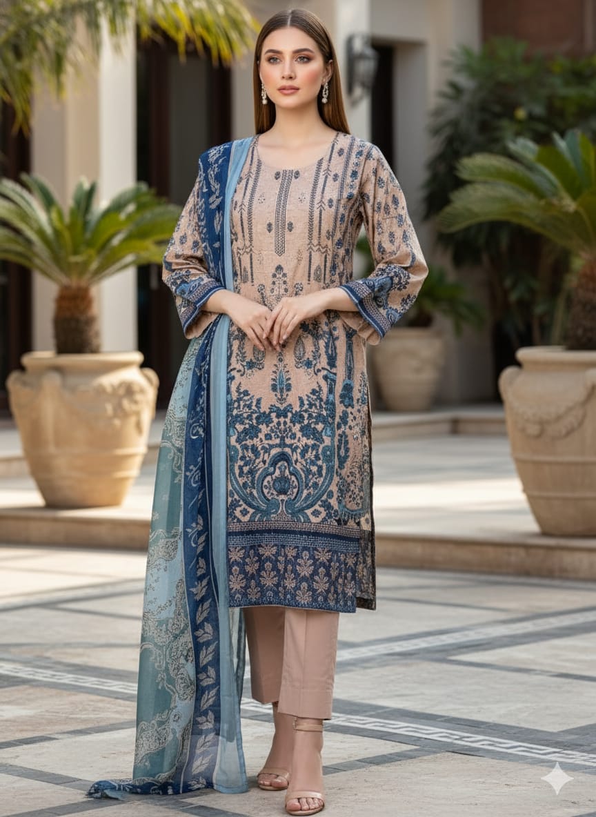 Luxury Embroidered Lawn Ready To Ship