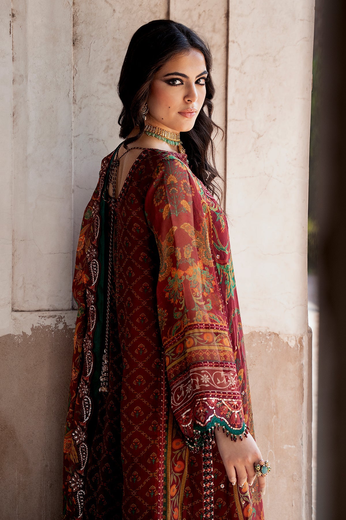 Vasal Embroidered Chiffon Suit By Charizma