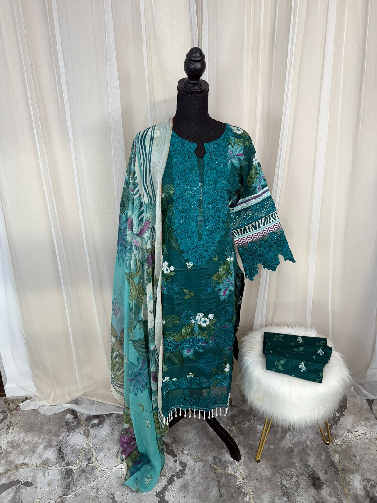 Luxury Embroidered Lawn Ready To Ship
