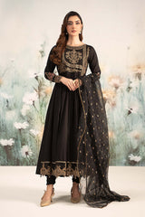 Maria. B. Embroidered Self Jacquard Lawn Suit
