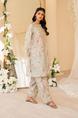 2 PC Embroidered Iznik Lawn  Collection