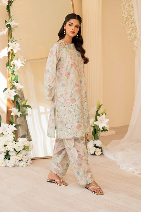 2 PC Embroidered Iznik Lawn  Collection