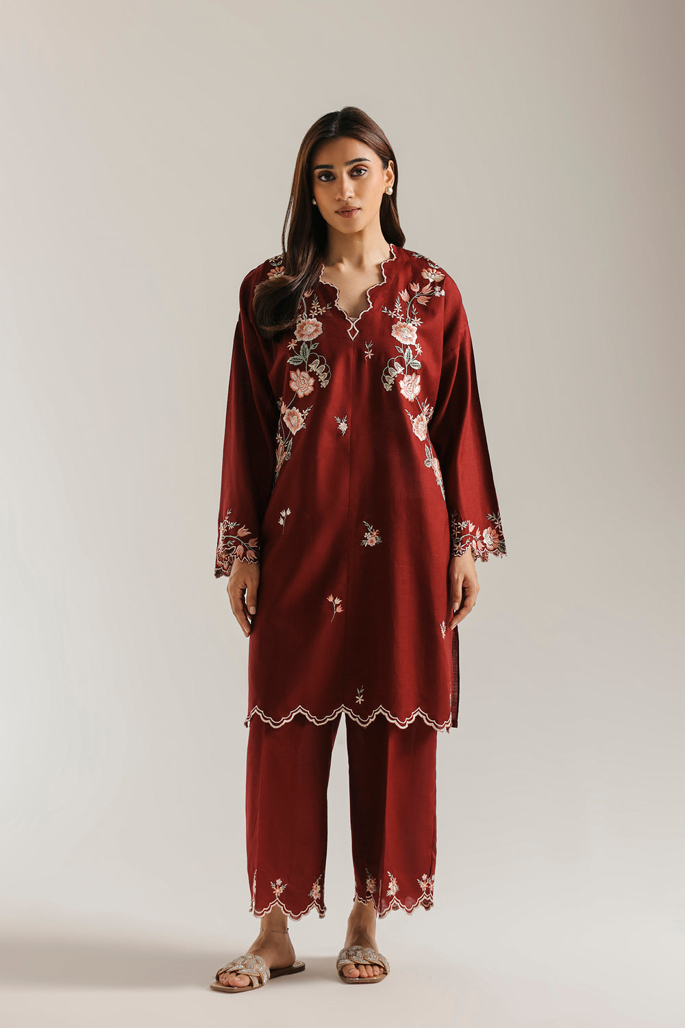 Ethnic Embroidered 2pc Suit