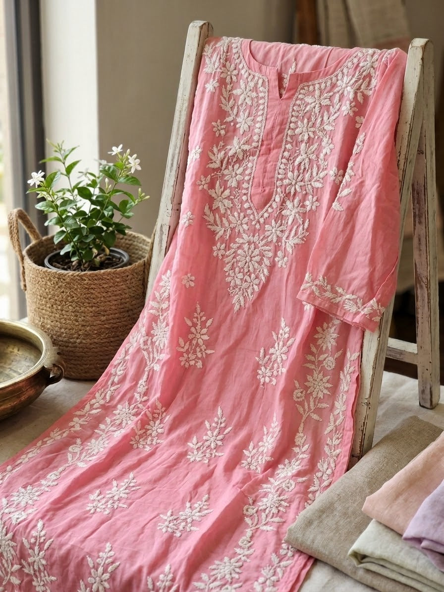 Lucknow 1 pc Embroidered Kurti