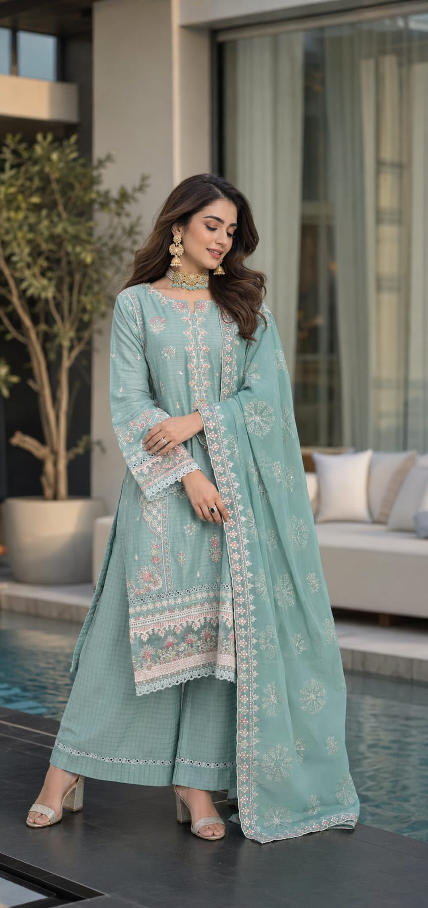 Bint-E-Noor Lawn Embroidered Collection