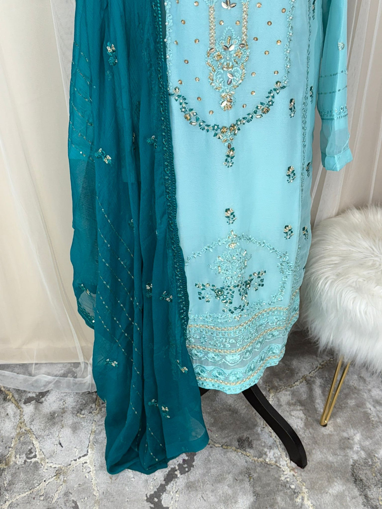 2pc Embroidered Kurti Collection Ready To Ship