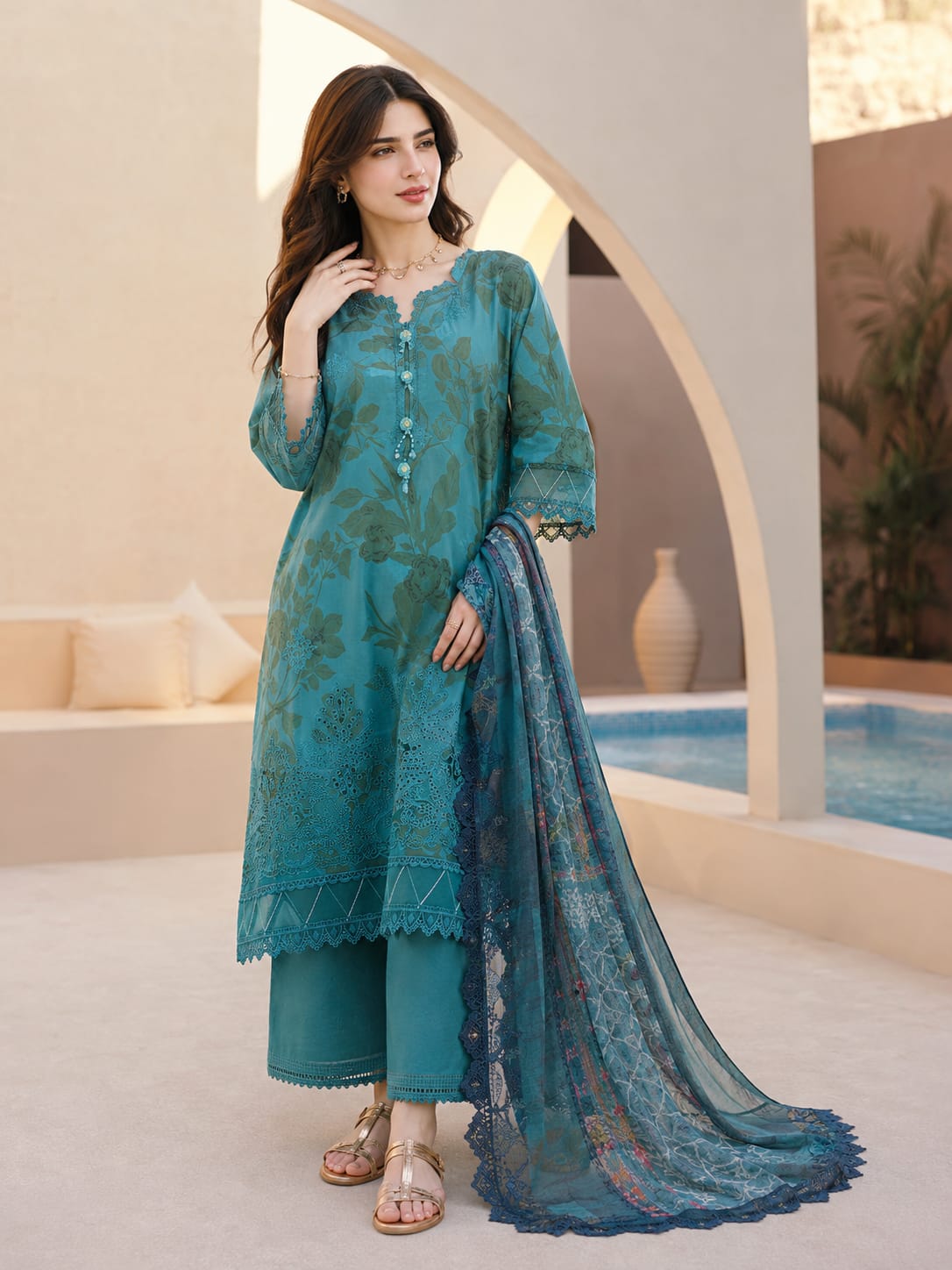 Mausummery Embroidered Summer Lawn