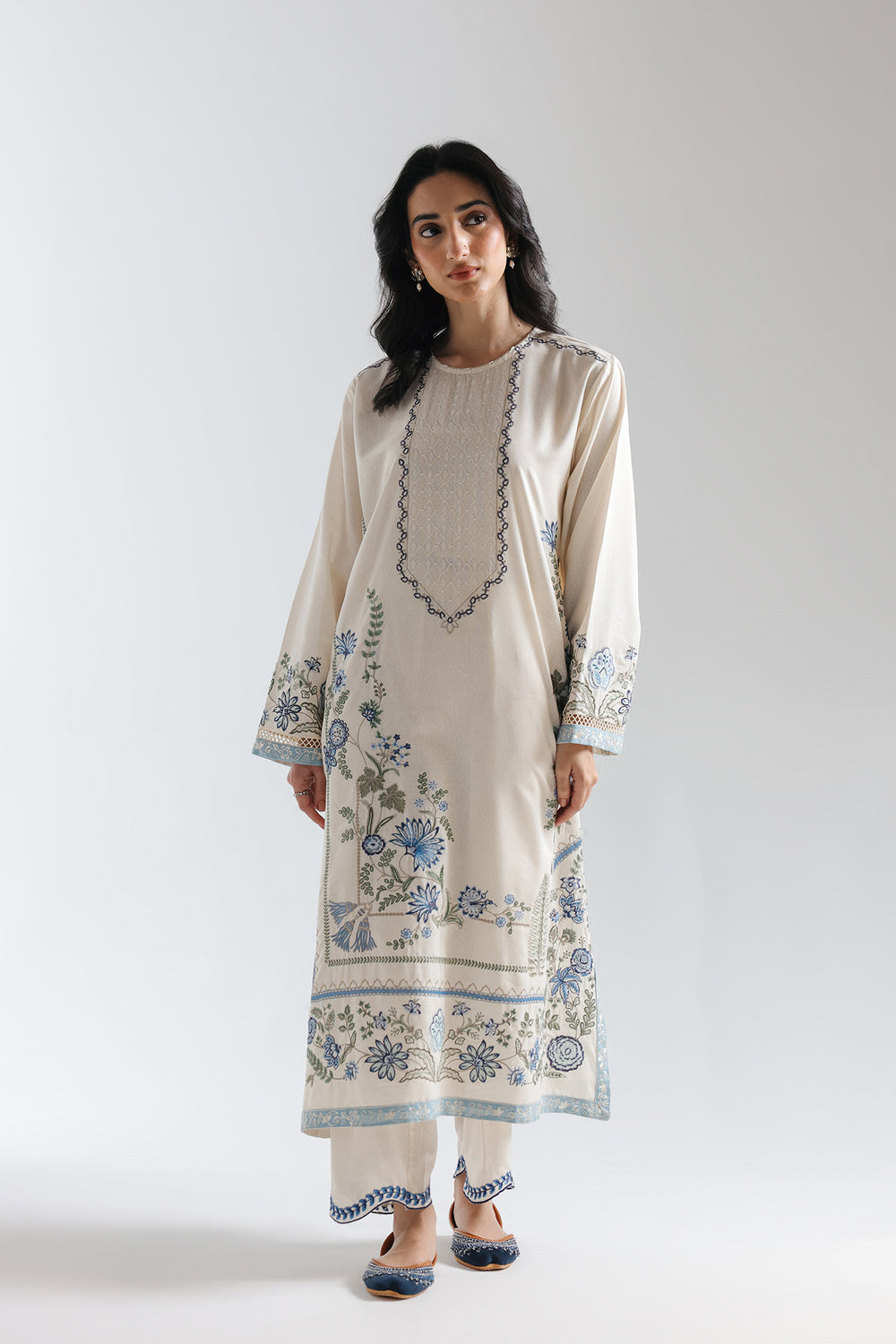 Ethnic Embroidered 2pc Suit