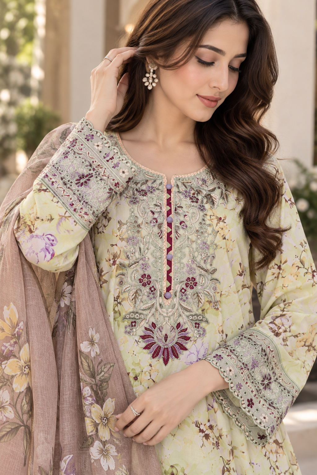 Munira Designers Embroidered Lawn