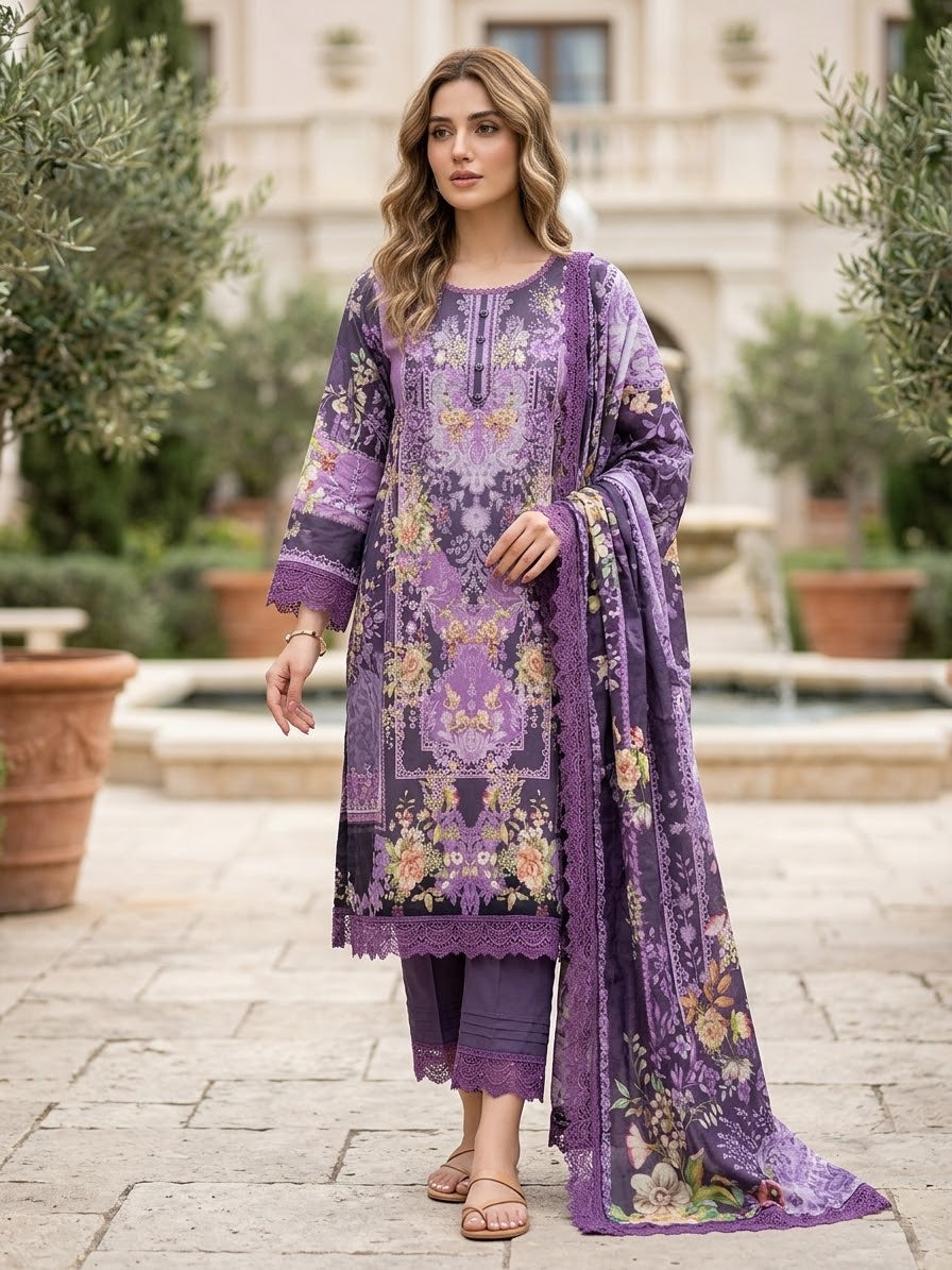 Jade Urbane Embroidered Lawn