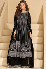 Indian Georgette Embroidered Palazzo Suit