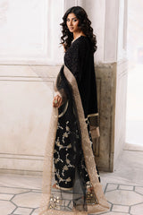 3-PC Embroidered Raw-Silk Suit By Charizma