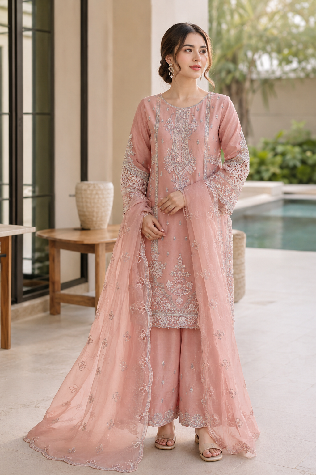 Sada Bahar Festive Embroidered Suit