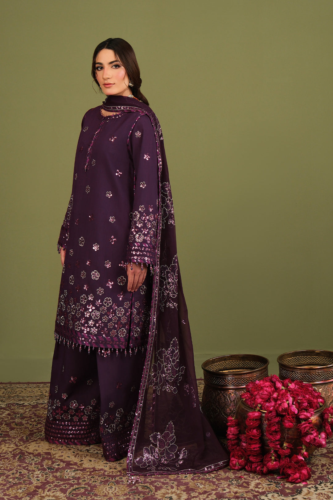 Luxe By Alizeh Raw Silk Suit