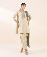 Sapphire Embroidered Light Khaddar Suit