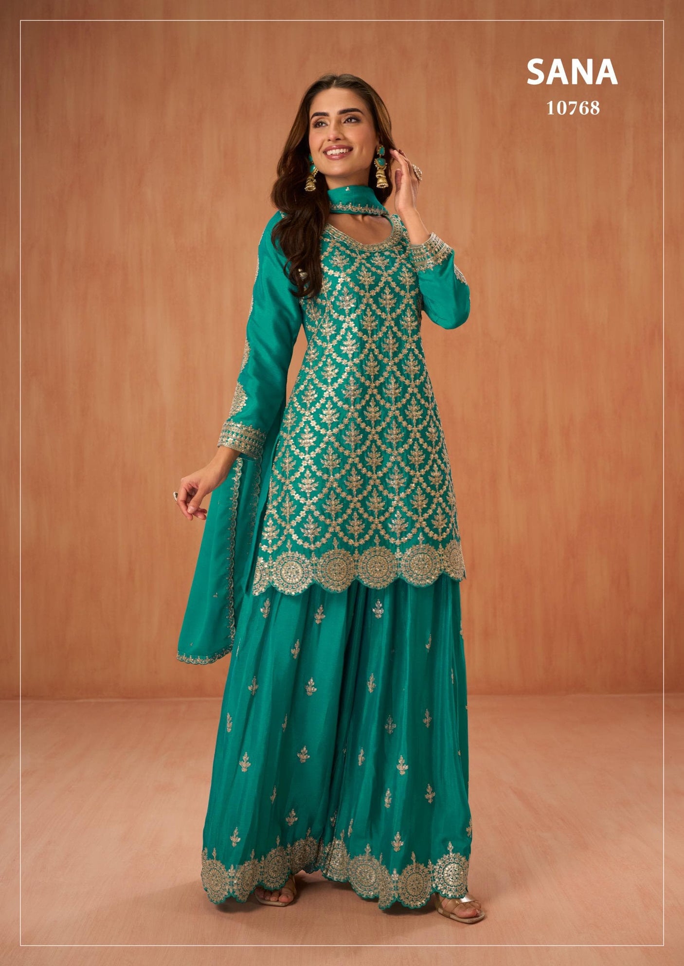 Premium Chinnon Silk Suit