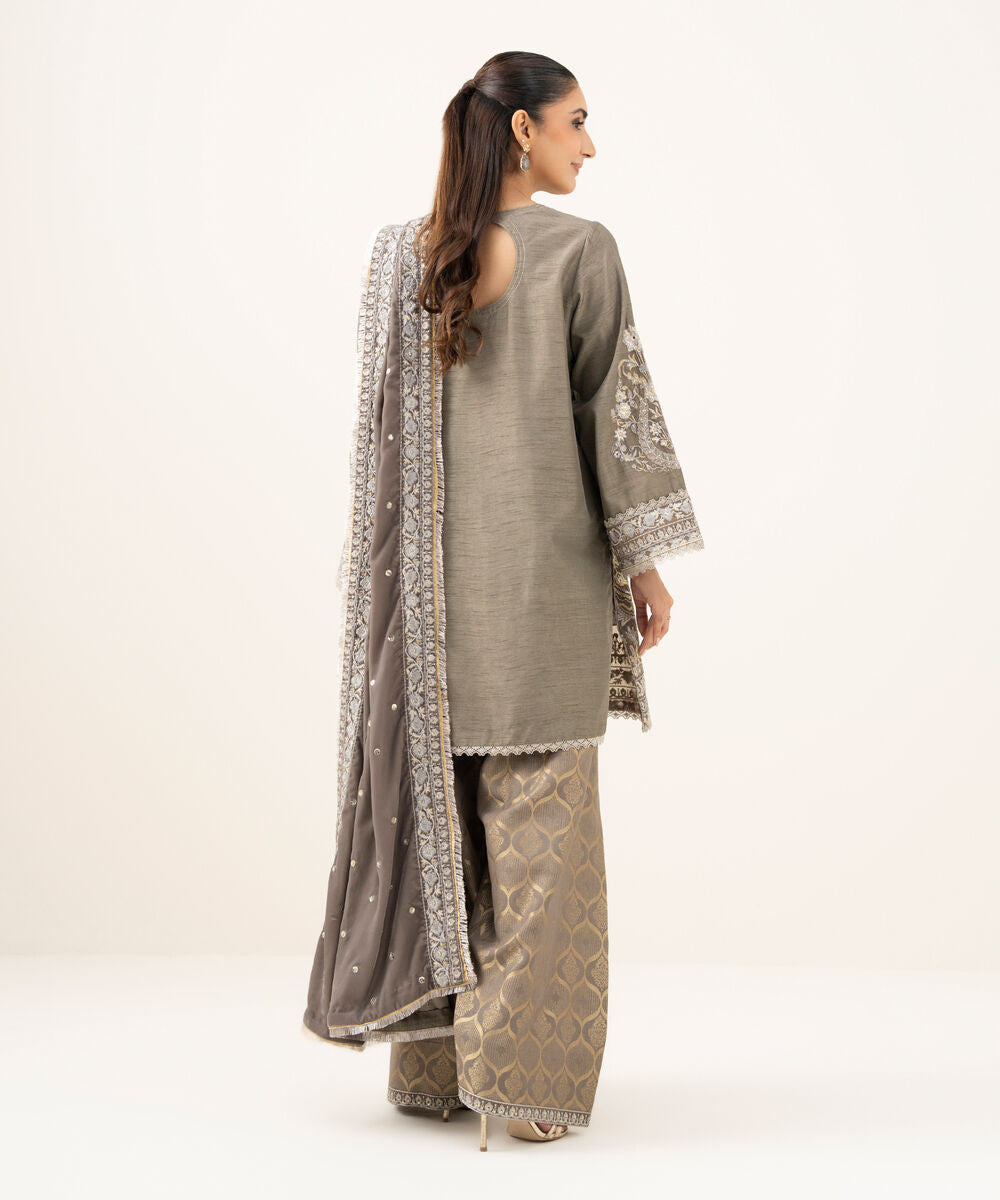 3 Piece - Embroidered Luxury Suit by Sapphire
