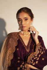 3 Piece Embroidered Velvet Suit  by Alkaram Studio