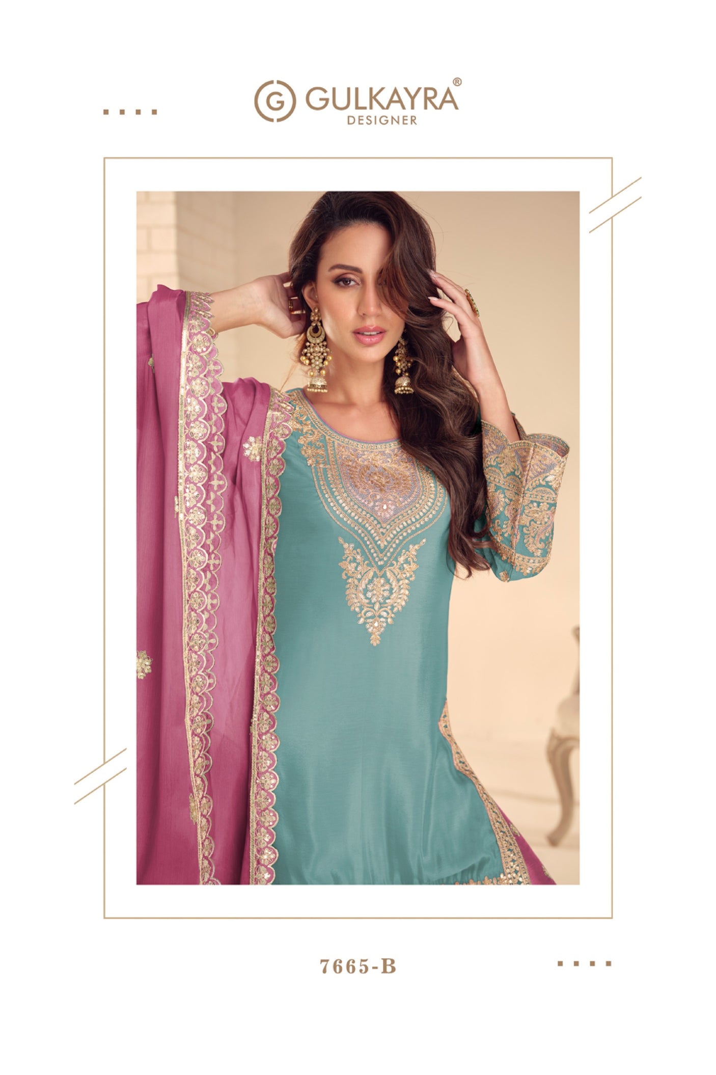 Pure Slik Sharara Suit
