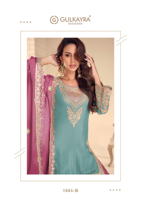 Pure Slik Sharara Suit