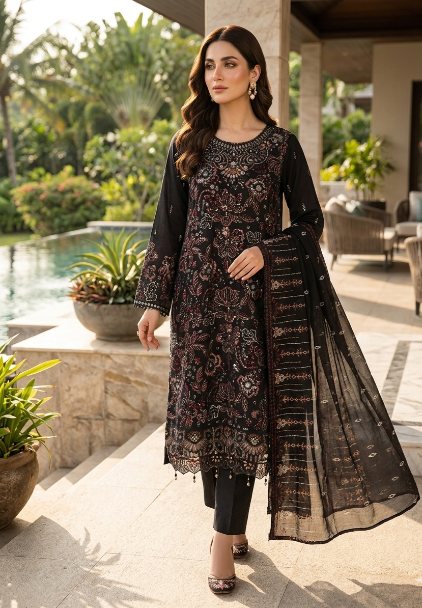 Bin Hameed Chiffon Embroidered Collection
