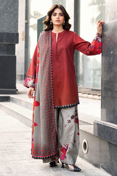 3-PC Embroidered Suit by Charizma