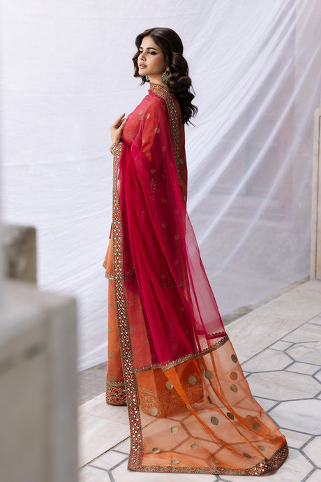3-PC Embroidered Raw-Silk Suit By Charizma