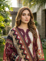 Firdous Luxury Embroidered Lawn 1