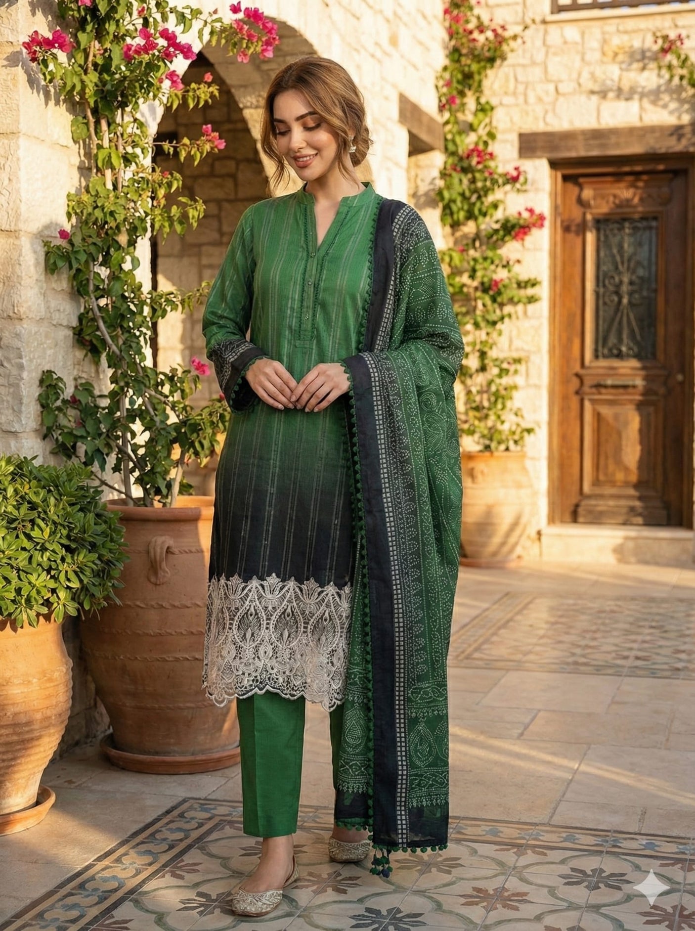 Luxury Embroidered lawn Ready To Ship