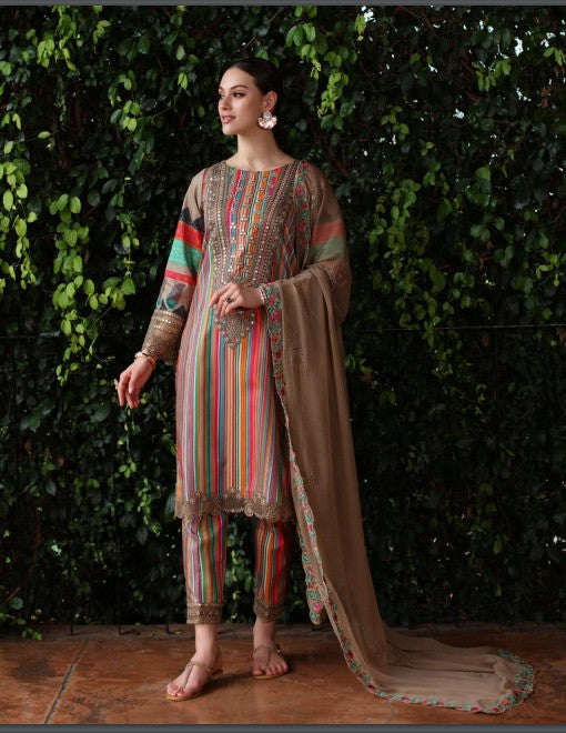 Charizma Luxury Embroidered Suit