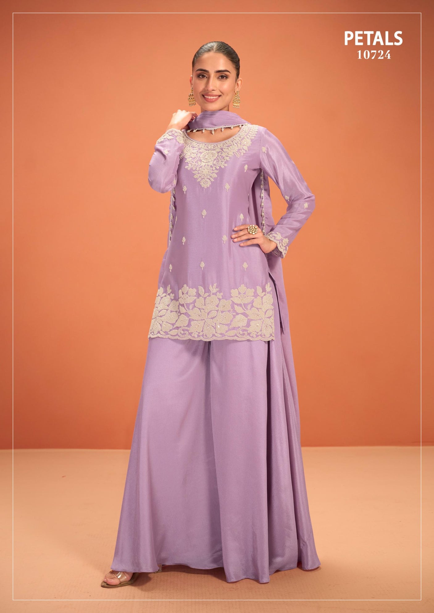 Premium Chinon Sharara Suit