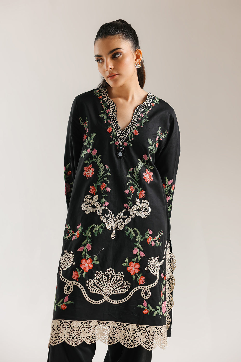 Ethnic Embroidered 2pc Suit