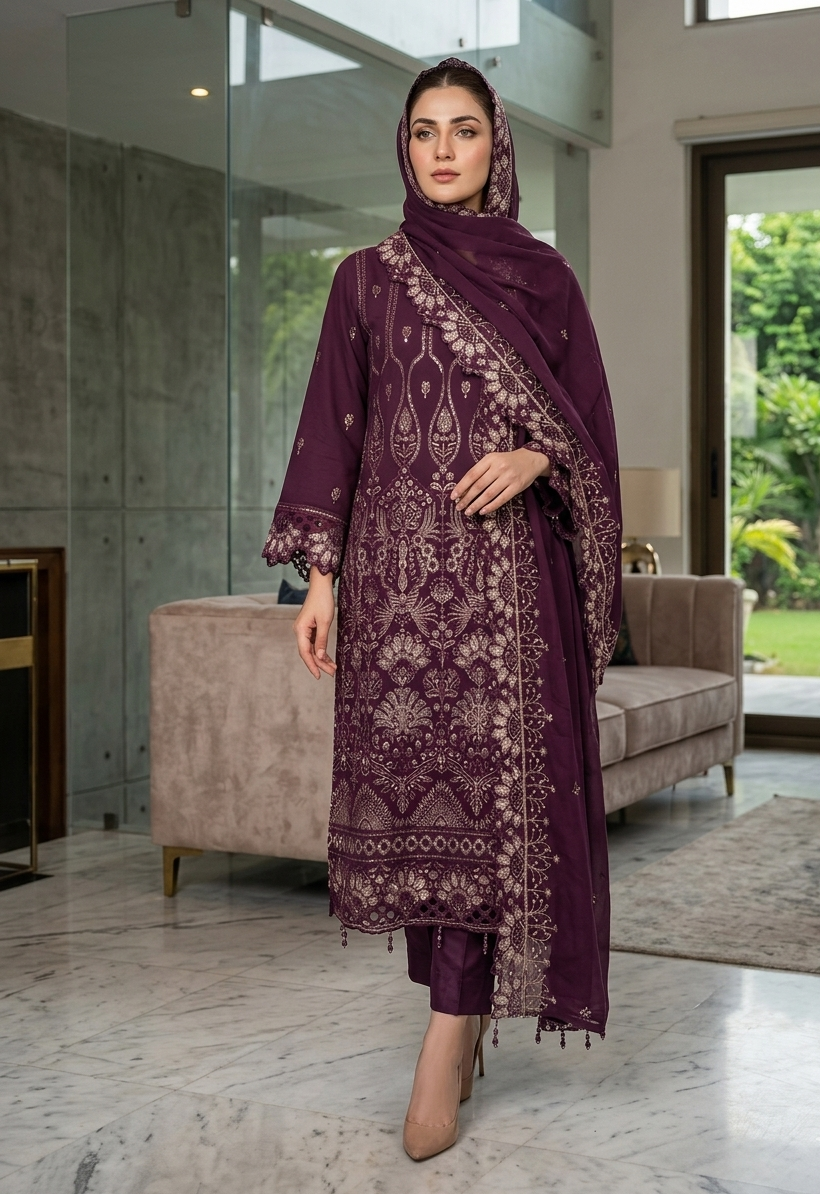 Bin Hameed Chiffon Embroidered Collection