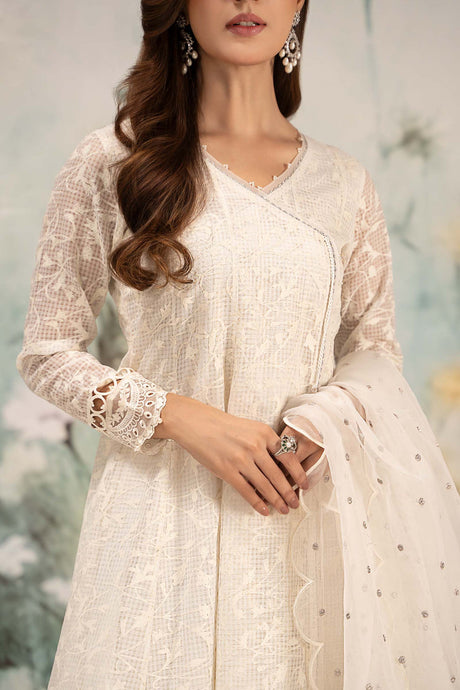Maria. B. Embroidered Organza Suit