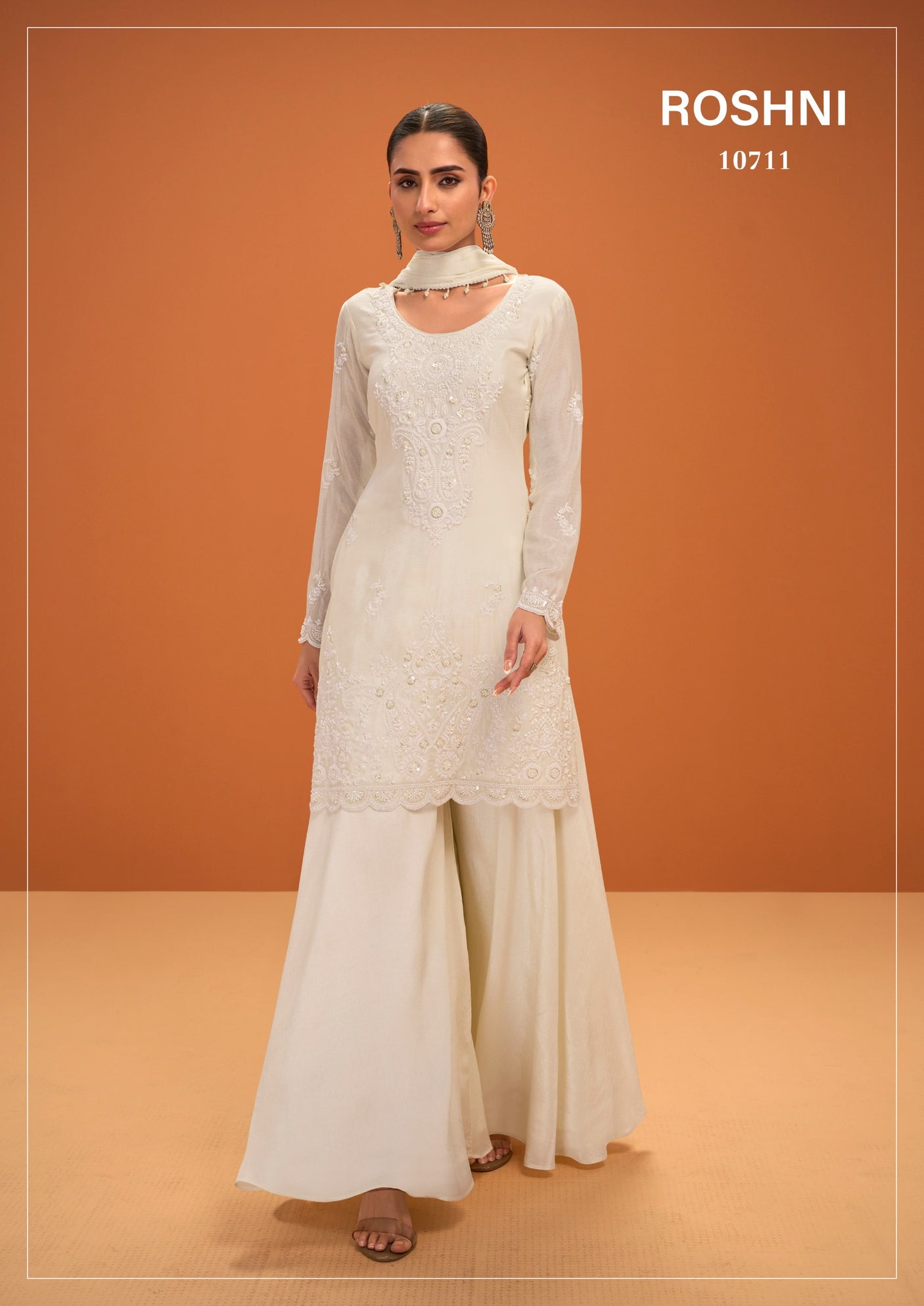Premium Chinon Sharara Suit