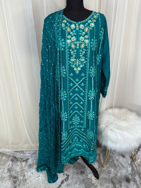 2pc Embroidered Kurti Collection Ready To Ship