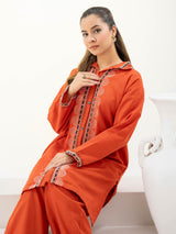 2 Piece Khaddar Suit-Embroidered By Limelight