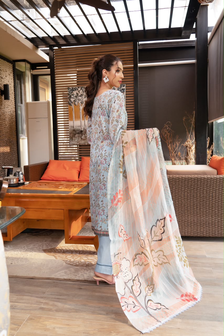 Mehreen By Munira Designer Royal Blossom Lawn Suit