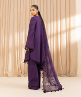 Sapphire  Embroidered Organza Suit