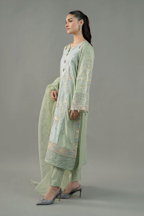 Maria B - Embroidered Jacquard Lawn Suit