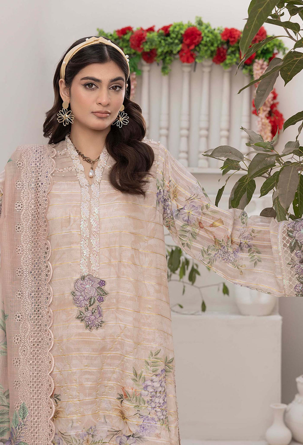 Adan's Libas Embroidered Lawn