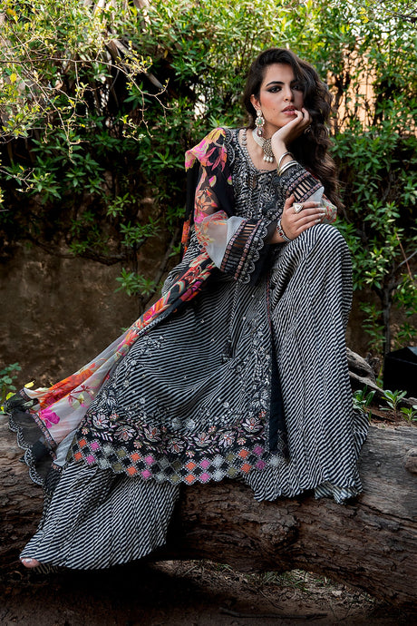 Vasal Embroidered Chiffon Suit By Charizma