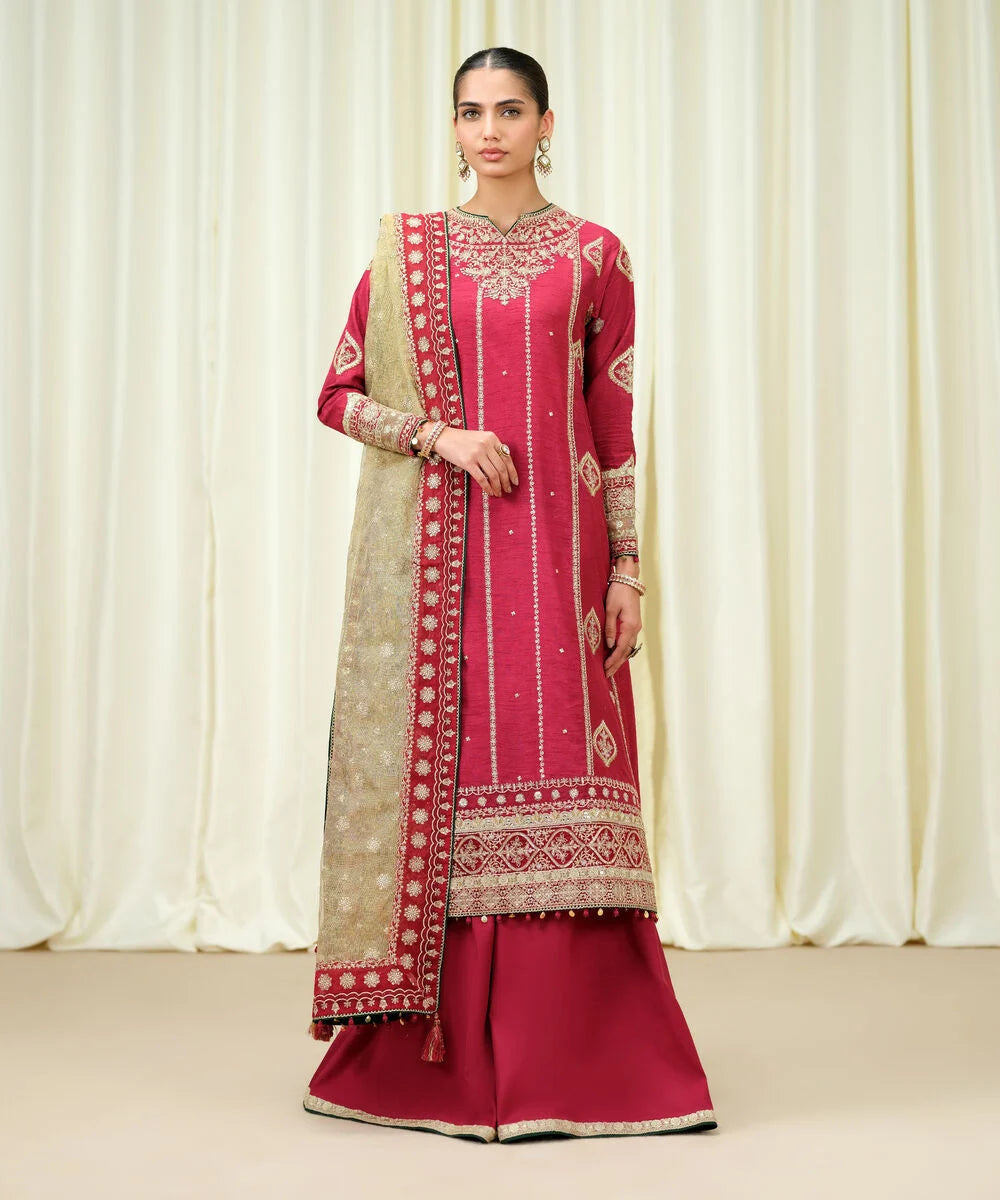 3Pc Embroidered Suit by Sapphire