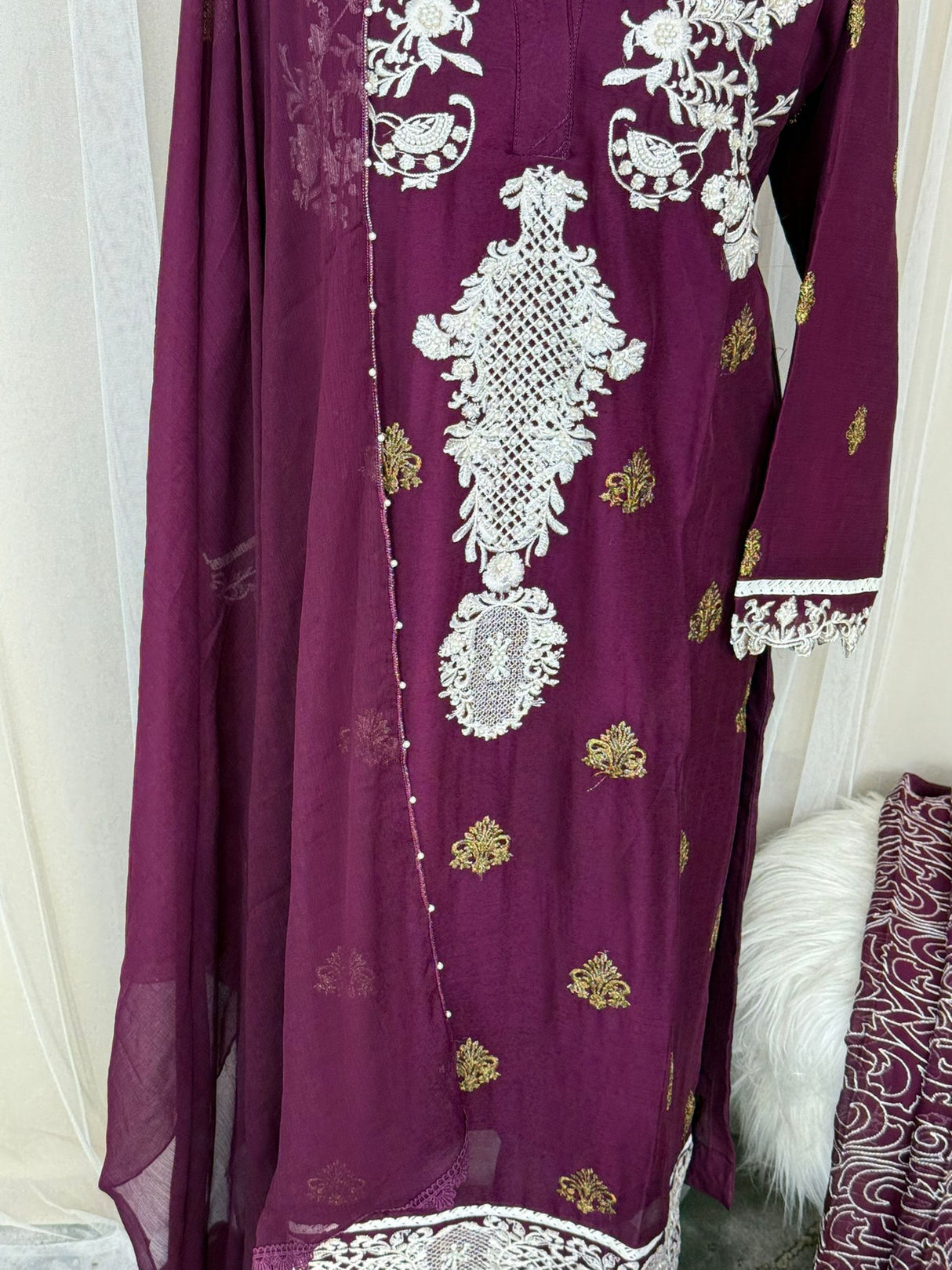 Luxury Embroidered Party wear Ready To Ship