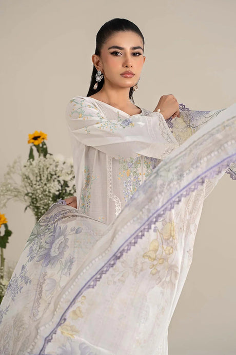 Maria B - Embroidered Jacquard Lawn Suit