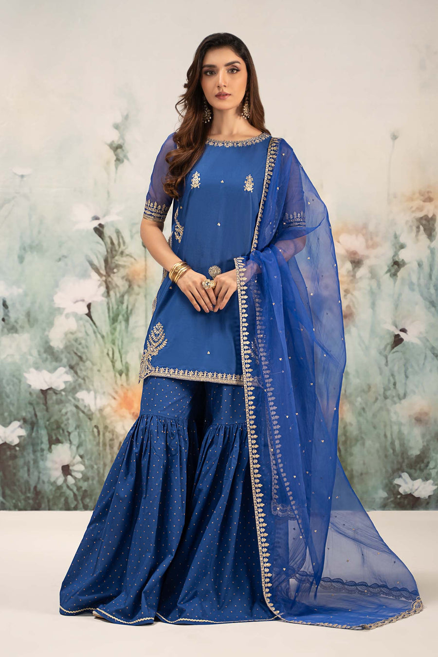Maria. B. Embroidered Lawn Suit