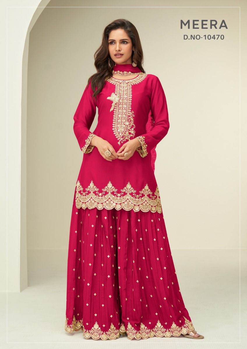 Indian Premium Chinon Silk Suit