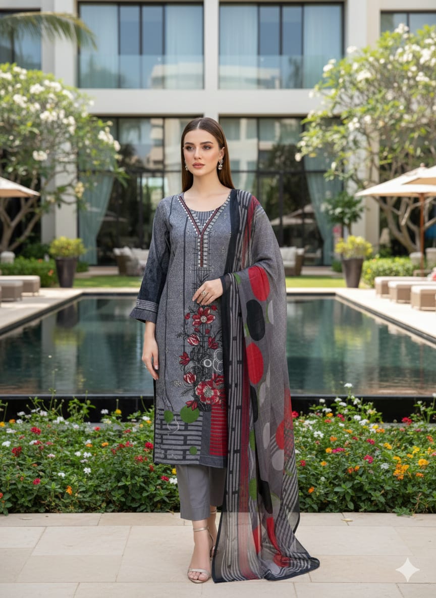 Luxury Embroidered lawn Ready To Ship